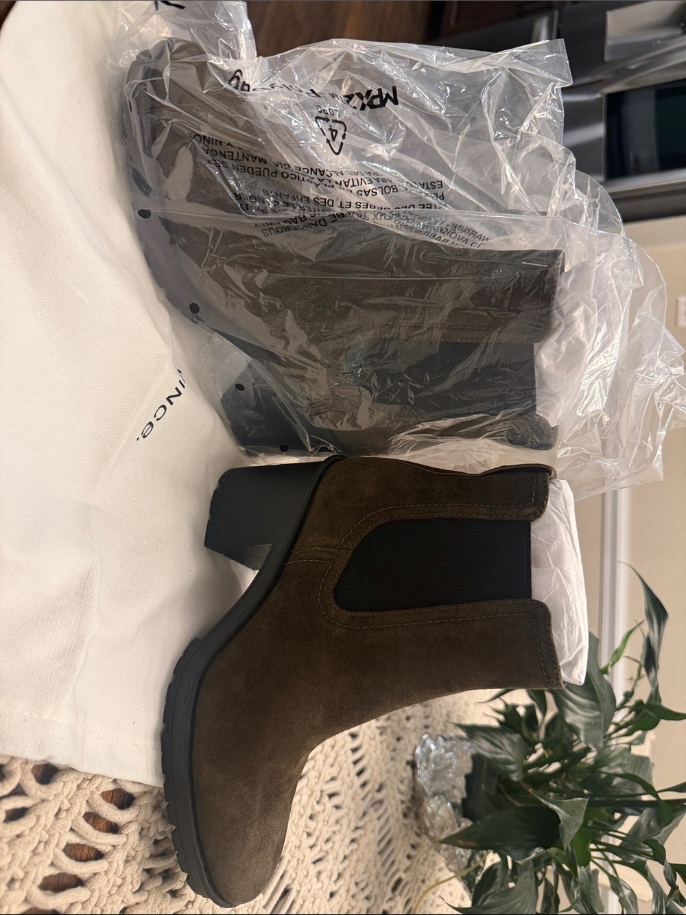 Vince Dark Brown Suede Chelsea Ankle Boots